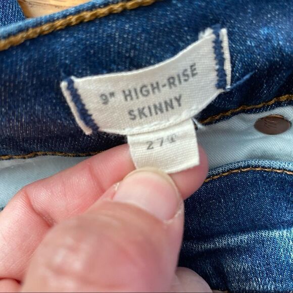 Madewell Tall 9” High Rise Skinny Jeans size 27T - Picture 12 of 14